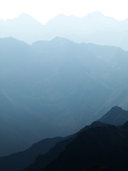 Image showing Majestic mountains range