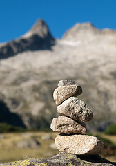 Image showing Pile of stones