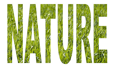 Image showing Nature arial font