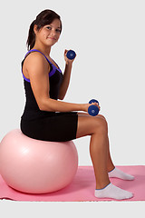 Image showing Girl exercising