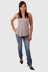 Image showing Girl in jeans