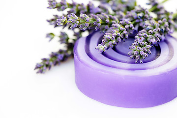 Image showing lavender glycerin soap