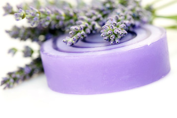 Image showing lavender glycerin soap