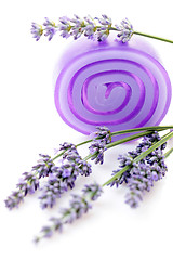 Image showing lavender glycerin soap