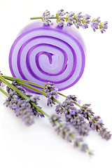 Image showing lavender glycerin soap