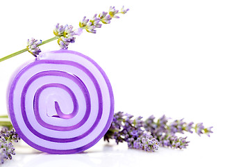 Image showing lavender glycerin soap