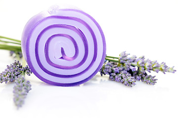 Image showing lavender glycerin soap