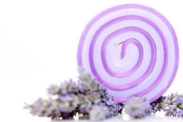 Image showing lavender glycerin soap