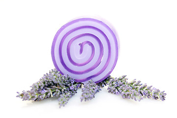 Image showing lavender glycerin soap