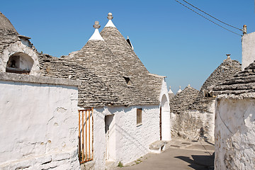 Image showing Glimpse of Alberobello