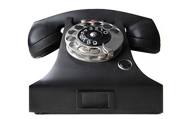 Image showing Vintage black phone