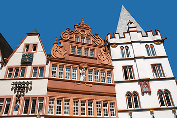 Image showing Ancient buildings in the old town of Trier