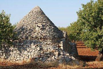 Image showing Ruins of trulli house