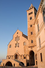 Image showing Trani Cathedral in the sunset light