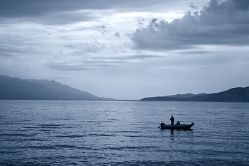 Image showing Early morning angling