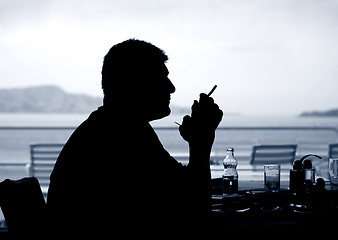 Image showing Early morning breakfast