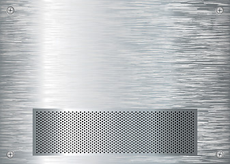 Image showing brushed silver grill