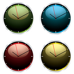 Image showing variations modern wall clock