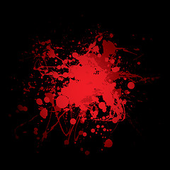 Image showing blood splat red