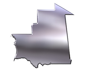 Image showing Mauritania 3D Silver Map