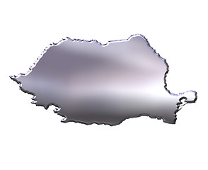 Image showing Romania 3D Silver Map