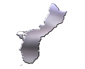 Image showing Guam 3D Silver Map