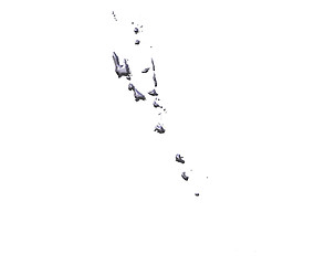 Image showing Vanuatu 3D Silver Map