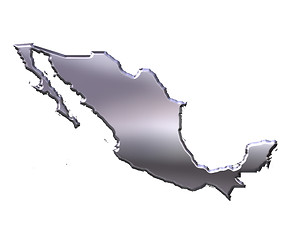 Image showing Mexico 3D Silver Map