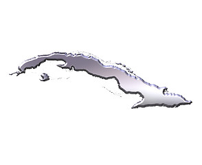 Image showing Cuba 3D Silver Map