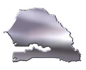 Image showing Senegal 3D Silver Map