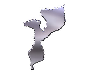 Image showing Mozambique 3D Silver Map