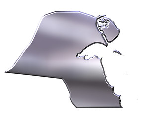 Image showing Kuwait 3D Silver Map