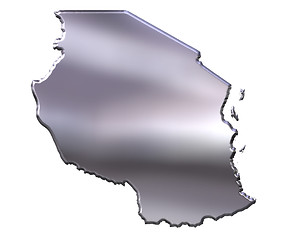 Image showing Tanzania 3D Silver Map