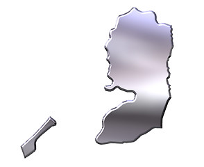 Image showing Palestine 3D Silver Map