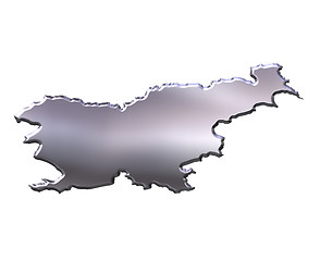 Image showing Slovenia 3D Silver Map