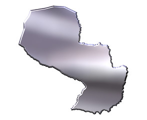 Image showing Paraguay 3D Silver Map