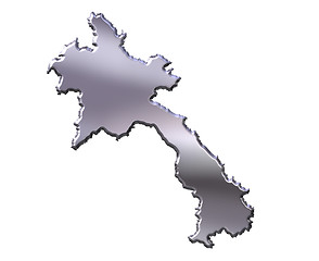 Image showing Laos 3D Silver Map