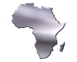 Image showing Africa 3D Silver Map