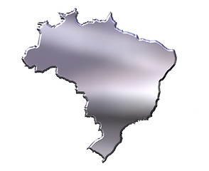 Image showing Brazil 3D Silver Map