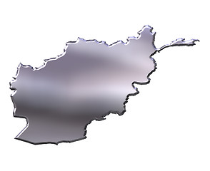 Image showing Afghanistan 3D Silver Map