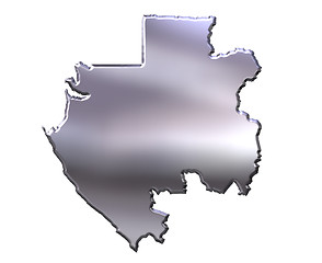 Image showing Gabon 3D Silver Map