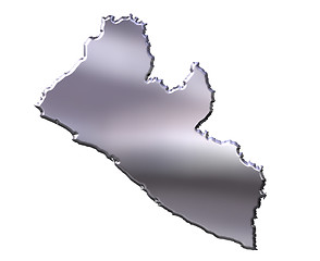 Image showing Liberia 3D Silver Map