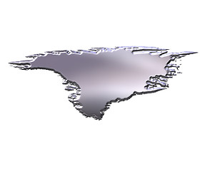 Image showing Greenland 3D Silver Map