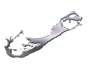 Image showing Bermuda 3D Silver Map