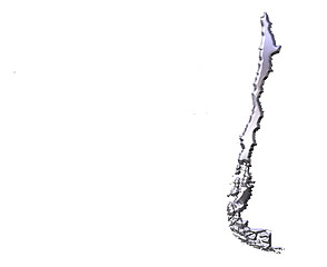 Image showing Chile 3D Silver Map