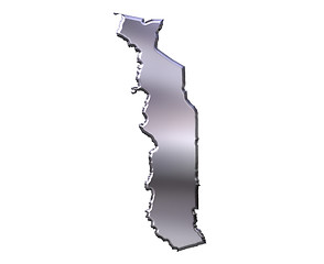 Image showing Togo 3D Silver Map