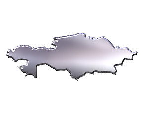 Image showing Kazakhstan 3D Silver Map