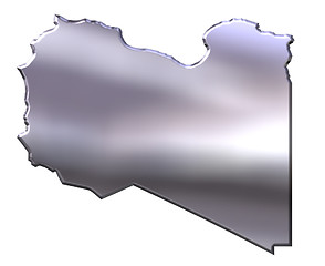 Image showing Libya 3D Silver Map