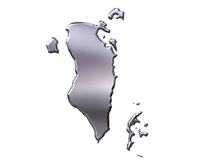 Image showing Bahrain 3D Silver Map