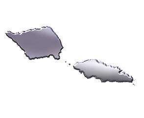 Image showing Samoa 3D Silver Map